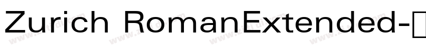 Zurich RomanExtended字体转换
